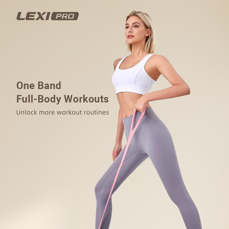 LEXI Resistance Bands Figure 8 Exercise Bands for Women Silicone Material Expander Band for Arms Chest Home Gym Yoga Equipment Quick Workout for Muscle Toning Physical Therapy Stretching Gear - Fitness Accessories